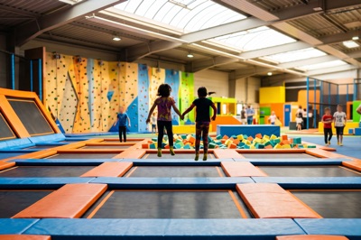 Flying Squirrel Trampoline Park, birthday party venue